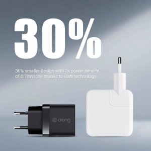 Ładowarka Crong Ładowarka sieciowa Crong Utra Compact GaN 35W PD 3.0 2x USB-C (biały) 7