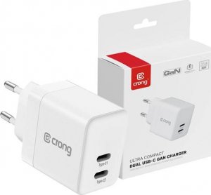 Ładowarka Crong Ładowarka sieciowa Crong Utra Compact GaN 35W PD 3.0 2x USB-C (biały) 10