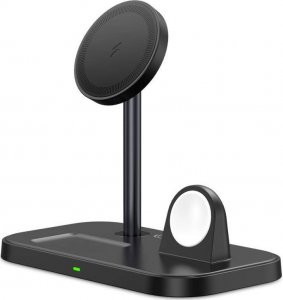 Ładowarka Tech-Protect Ładowarka bezprzewodowa MagSafe Tech-protect Qi15W A22 3in1 Magnetic Wireless Charger Black 2