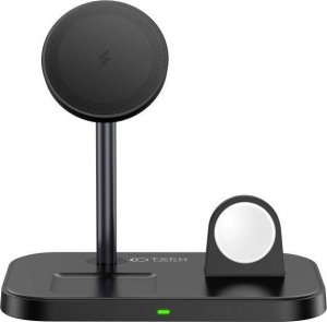 Ładowarka Tech-Protect Ładowarka bezprzewodowa MagSafe Tech-protect Qi15W A22 3in1 Magnetic Wireless Charger Black 5