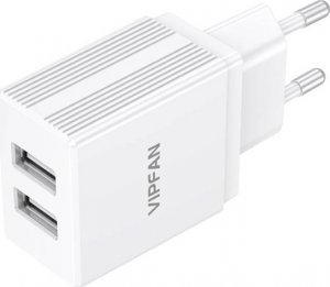 Ładowarka Vipfan Ładowarka sieciowa Vipfan E02, 2x USB, 2.1A (biała) 4