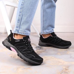 Buty trekkingowe damskie American Club Wodoodporne buty trekkingowe damskie czarne American Club 36 4