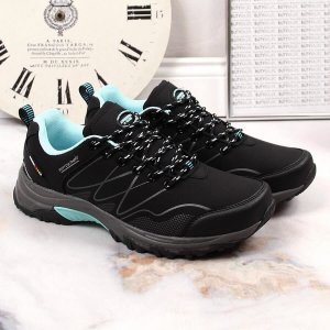 Buty trekkingowe damskie American Club Wodoodporne buty trekkingowe damskie czarne miętowe American Club 41 6