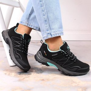 Buty trekkingowe damskie American Club Wodoodporne buty trekkingowe damskie czarne miętowe American Club 36 2