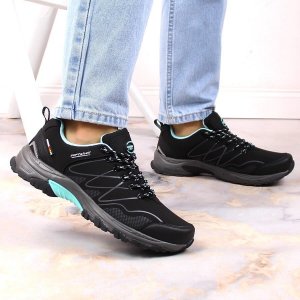 Buty trekkingowe damskie American Club Wodoodporne buty trekkingowe damskie czarne miętowe American Club 36 3