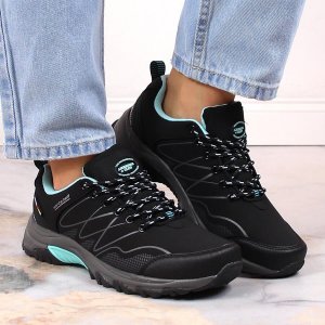 Buty trekkingowe damskie American Club Wodoodporne buty trekkingowe damskie czarne miętowe American Club 36 4