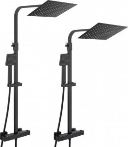 Zestaw prysznicowy YokaHome Termostatyczna bateria prysznicowa z zestawem natryskowym - czarny (Yoka) 7