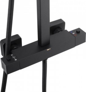 Zestaw prysznicowy YokaHome Termostatyczna bateria prysznicowa z zestawem natryskowym - czarny (Yoka) 8