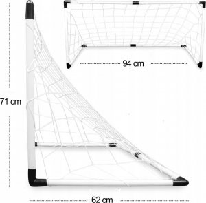 OEM Bramki do piłki nożnej 2w1 185x120x70 cm + piłka 3