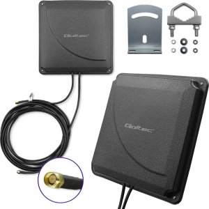 Antena Qoltec 4G LTE DUAL MIMO booster | 35dBi | 50W | 2xSMA męski 7