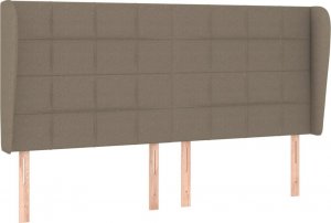vidaXL vidaXL Łóżko kontynentalne z materacem, taupe, tkanina, 160x200 cm 6