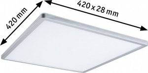Lampa sufitowa Paulmann Panel Atria Shine 22W 4000K 3-st ściem 420x420mm 230V Chrom-mat tw. sztuczne 2
