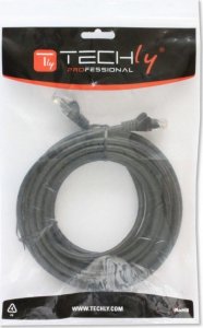 Techly Techly Patch cord Cat5e UTP 0,25m czarny 4