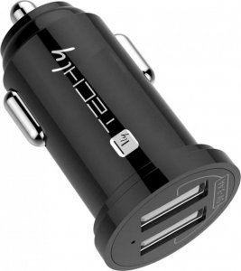Ładowarka Techly Techly Samochodowa Mini Ładowarka 2x USB 5V 3.4A/17W 2