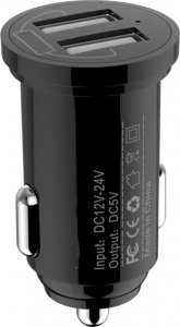 Ładowarka Techly Techly Samochodowa Mini Ładowarka 2x USB 5V 4.8A/24W 6