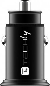 Ładowarka Techly Techly Samochodowa Szybka Mini Ładowarka 2x USB 36W 3A 5-12V 6