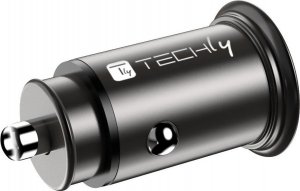 Ładowarka Techly Techly Samochodowa Szybka Mini Ładowarka USB-C/A 38W 3A 5-12V 4