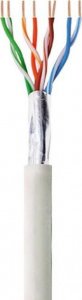 Techly Techly Kabel skrętka Cat5e F/UTP drut miedź LSZH 305m szara 2