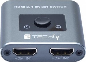 Adapter AV Techly Techly 2-Portowy Przełącznik HDMI 2.1 8K*60Hz 2x1 z Pilotem IR 4