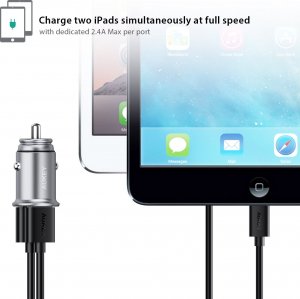 Ładowarka Aukey Ładowarka samochodowa CC-S2 4.8A 2xUSB-A 4
