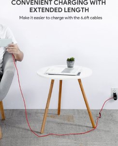 Ładowarka Aukey Zestaw dwóch ładowarek z kablami Aukey PA-F5 11