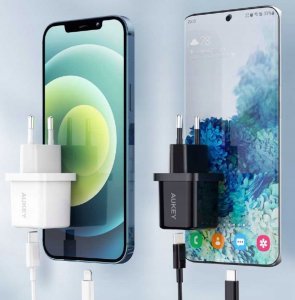 Ładowarka Aukey Zestaw dwóch ładowarek sieciowych Aukey PA-F5 20 W 9