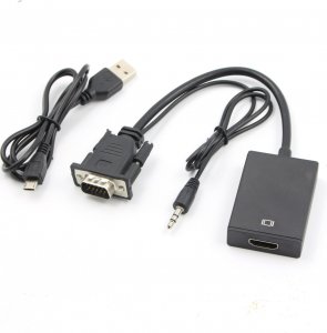 Adapter AV SwiatKabli KONWERTER obrazu z VGA na HDMI + audio 5