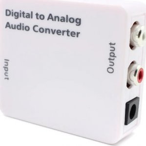Adapter AV SwiatKabli Konwerter optyczny dźwięku Coaxial TOSLINK - RCA 2x CHINCH ANALOG 4