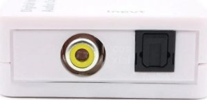 Adapter AV SwiatKabli Konwerter optyczny dźwięku Coaxial TOSLINK - RCA 2x CHINCH ANALOG 6