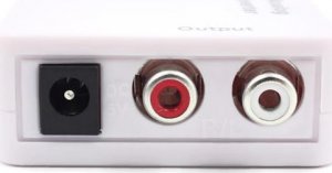 Adapter AV SwiatKabli Konwerter optyczny dźwięku Coaxial TOSLINK - RCA 2x CHINCH ANALOG 7