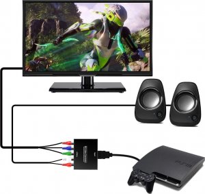Adapter AV SwiatKabli Konwerter z HDMI na COMPONENT YPbPr / LP Audio / 5x chinch 8