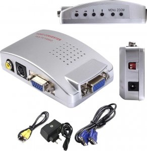 Adapter AV SwiatKabli VGA na S-VIDEO / AV / VGA Adapter KONWERTER OBRAZU 2
