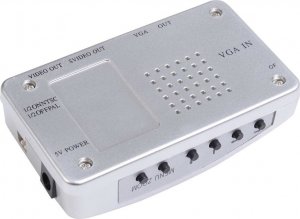 Adapter AV SwiatKabli VGA na S-VIDEO / AV / VGA Adapter KONWERTER OBRAZU 5