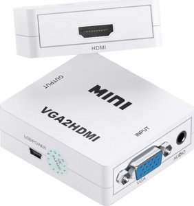 Adapter AV SwiatKabli Adapter KONWERTER obrazu sygnału z VGA na do HDMI 1