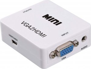 Adapter AV SwiatKabli Adapter KONWERTER obrazu sygnału z VGA na do HDMI 2
