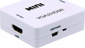 Adapter AV SwiatKabli Adapter KONWERTER obrazu sygnału z VGA na do HDMI 3