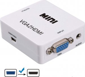 Adapter AV SwiatKabli Adapter KONWERTER obrazu sygnału z VGA na do HDMI 5