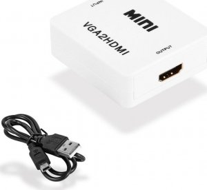 Adapter AV SwiatKabli Adapter KONWERTER obrazu sygnału z VGA na do HDMI 8