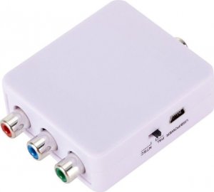 Adapter AV SwiatKabli Konwerter obrazu i dźwięku Adapter YPBPR na CVBS Przejściówka 3