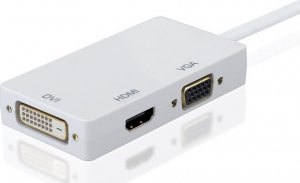 Adapter AV SwiatKabli Adapter mini DP DisplayPort na VGA / DVI / HDMI 3