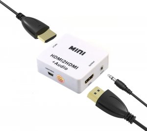 Adapter AV SwiatKabli Rozdzielacz obrazu i dźwięku z HDMI na HDMI + jack 3,5mm 1