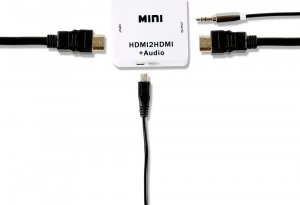 Adapter AV SwiatKabli Rozdzielacz obrazu i dźwięku z HDMI na HDMI + jack 3,5mm 2