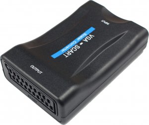 Adapter AV SwiatKabli KONWERTER OBRAZU i dźwięku z VGA na SCART / EURO 4