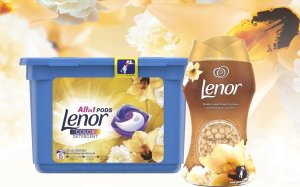 Lenor LENOR kapsułki do prania GOLD ORCHID 15 sztuk + perełki 140g ZESTAW 1
