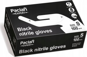 Paclan PACLAN Rękawiczki nitrylowe czarne S 100 sztuk 1