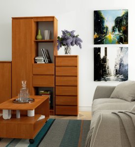 Fabryka Mebli Akord Komoda CL6 40 cm 6 szuflad - olcha 5