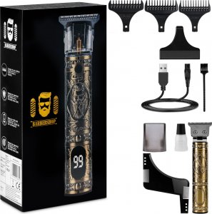 Trymer BARBER SHOP MASZYNKA TRYMER DO STRZYŻENIA BRODY GOLENIA WŁOSÓW 8