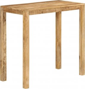 vidaXL Stolik barowy, 112x55x108, lite drewno mango 11