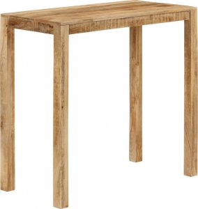 vidaXL Stolik barowy, 112x55x108, lite drewno mango 12