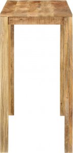 vidaXL Stolik barowy, 112x55x108, lite drewno mango 3